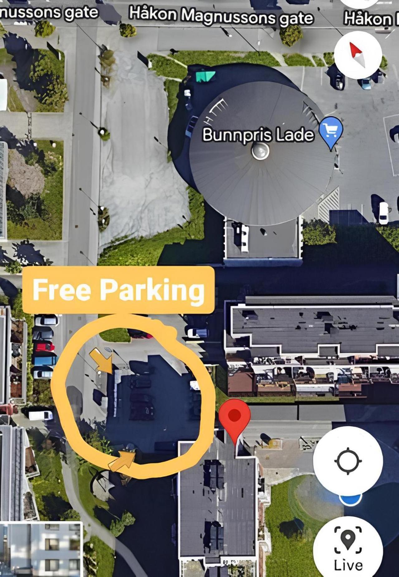Moon Apartment Near The Centre ! Free Parking Available ! Trondheim Esterno foto